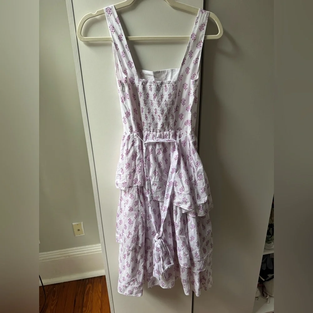 J. Crew White and Purple Floral Dress - Picture 3 of 3